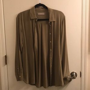 Everlane clean silk relaxed shirt